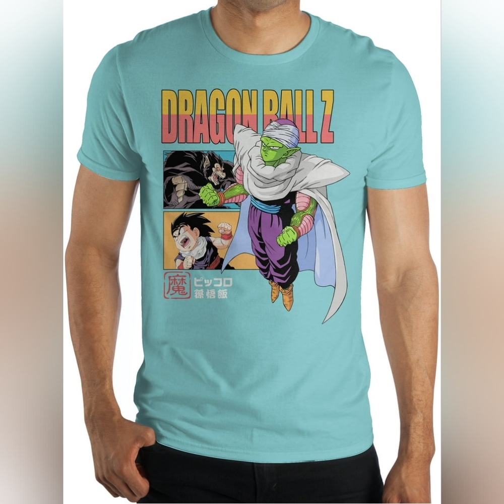 Dragon Ball Z Men's NWOT Turquoise Short Sleeve Graphic T-Shirt Size Medium
